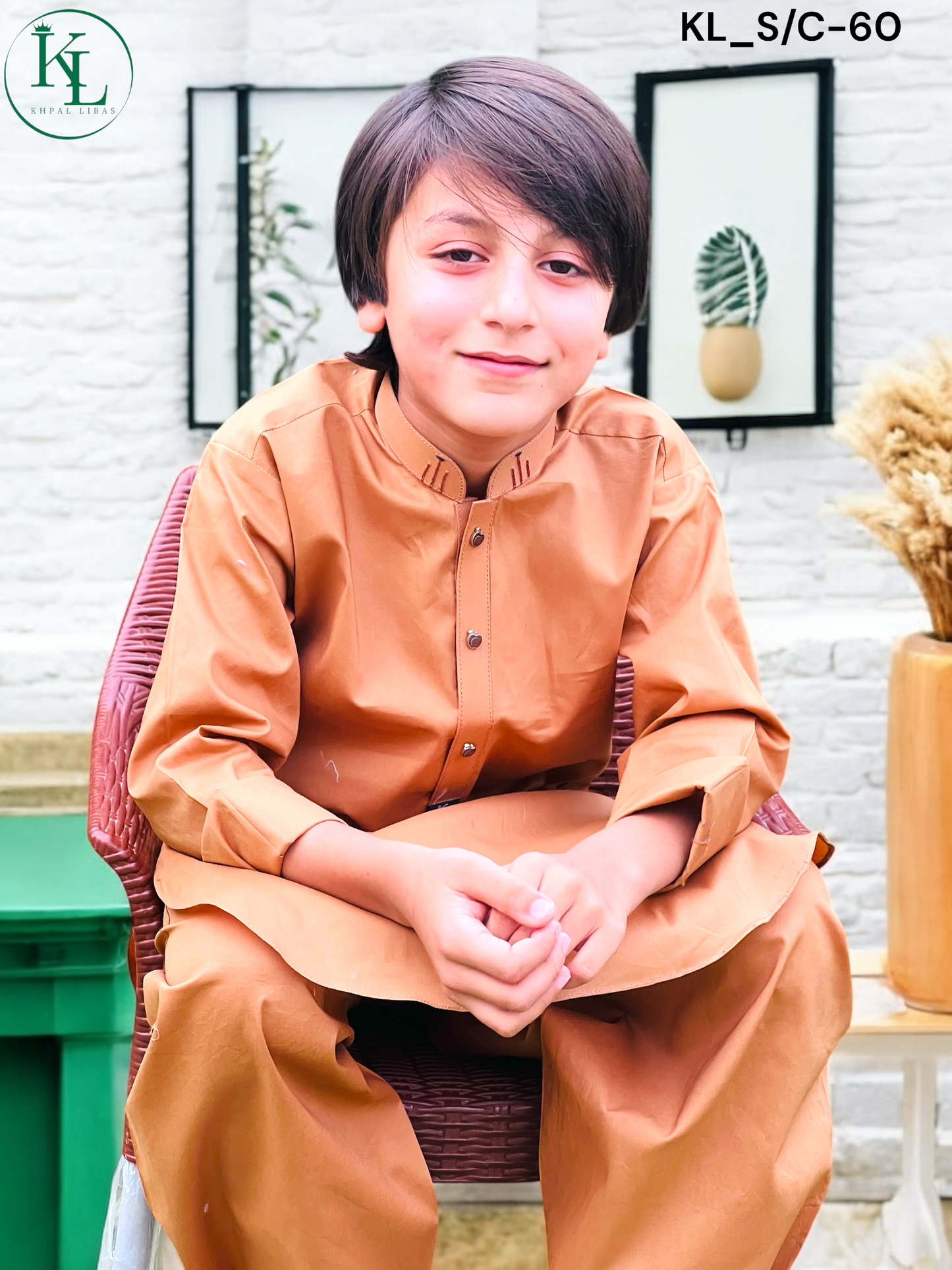 Light chocolate Kameez and Shalwar (KL/SC 60)