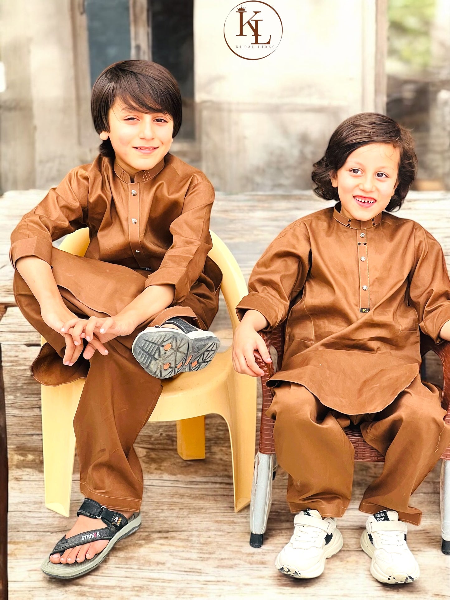Light chocolate Kameez and Shalwar (KL/SC 60)