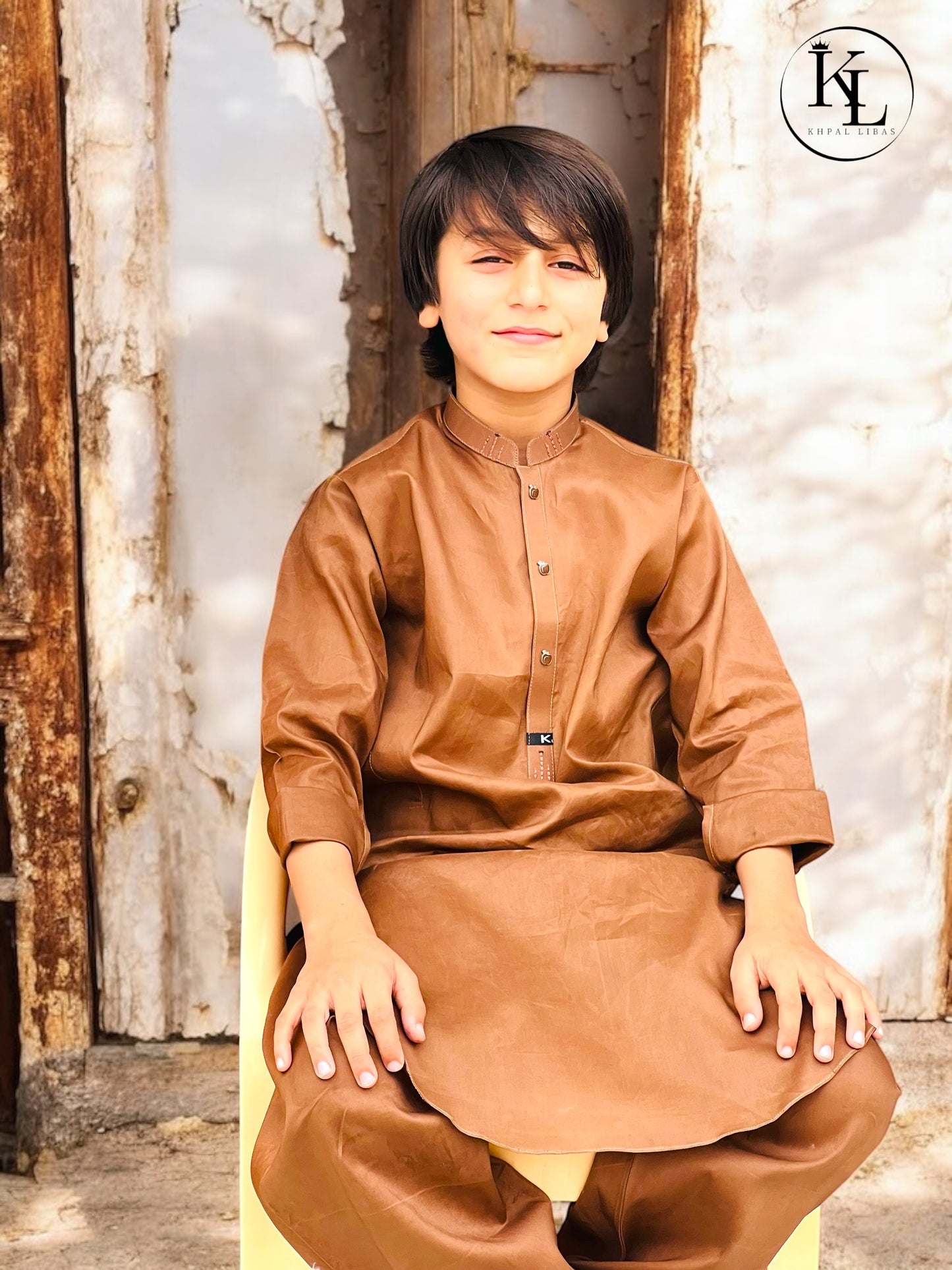 Light chocolate Kameez and Shalwar (KL/SC 60)