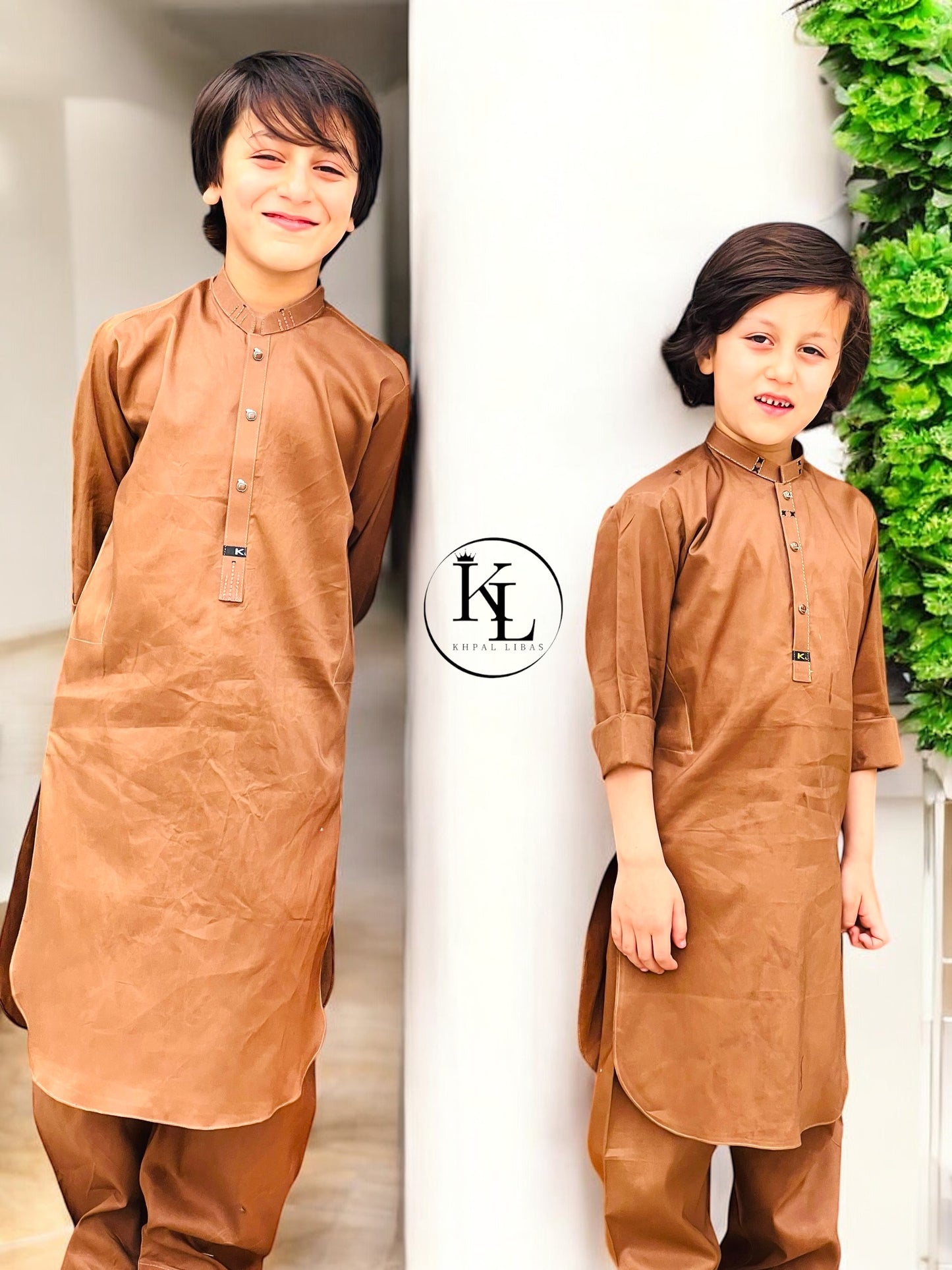 Light chocolate Kameez and Shalwar (KL/SC 60)