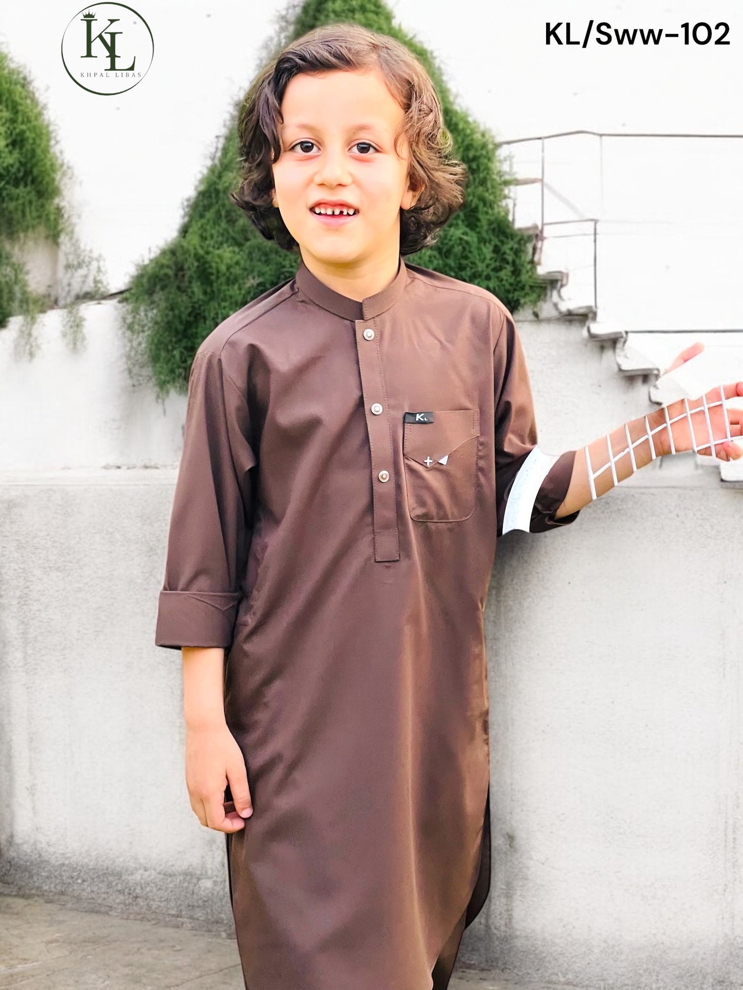Bold Lilac Kameez and Shalwar (KL/Sww102)