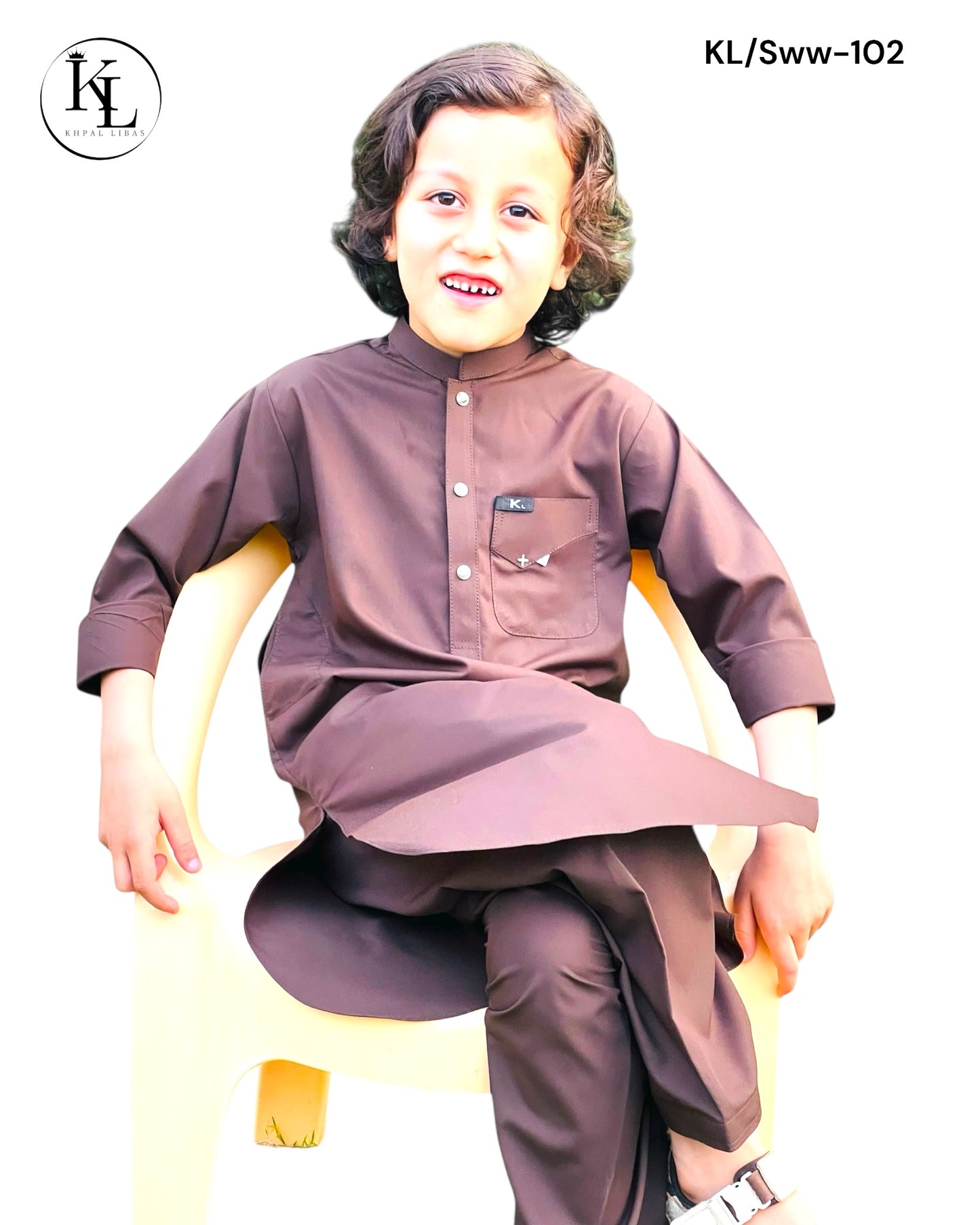Bold Lilac Kameez and Shalwar (KL/Sww102)