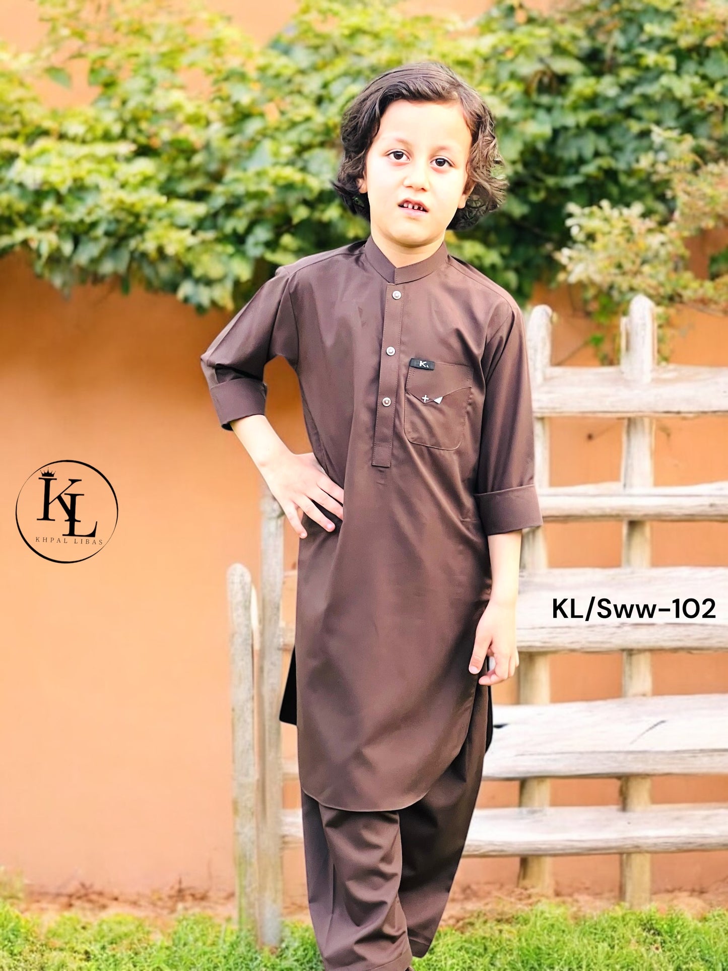 Bold Lilac Kameez and Shalwar (KL/Sww102)
