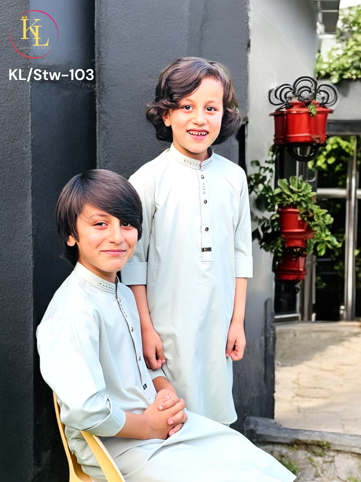 White Kameez and Shalwar (KL/Sww103)