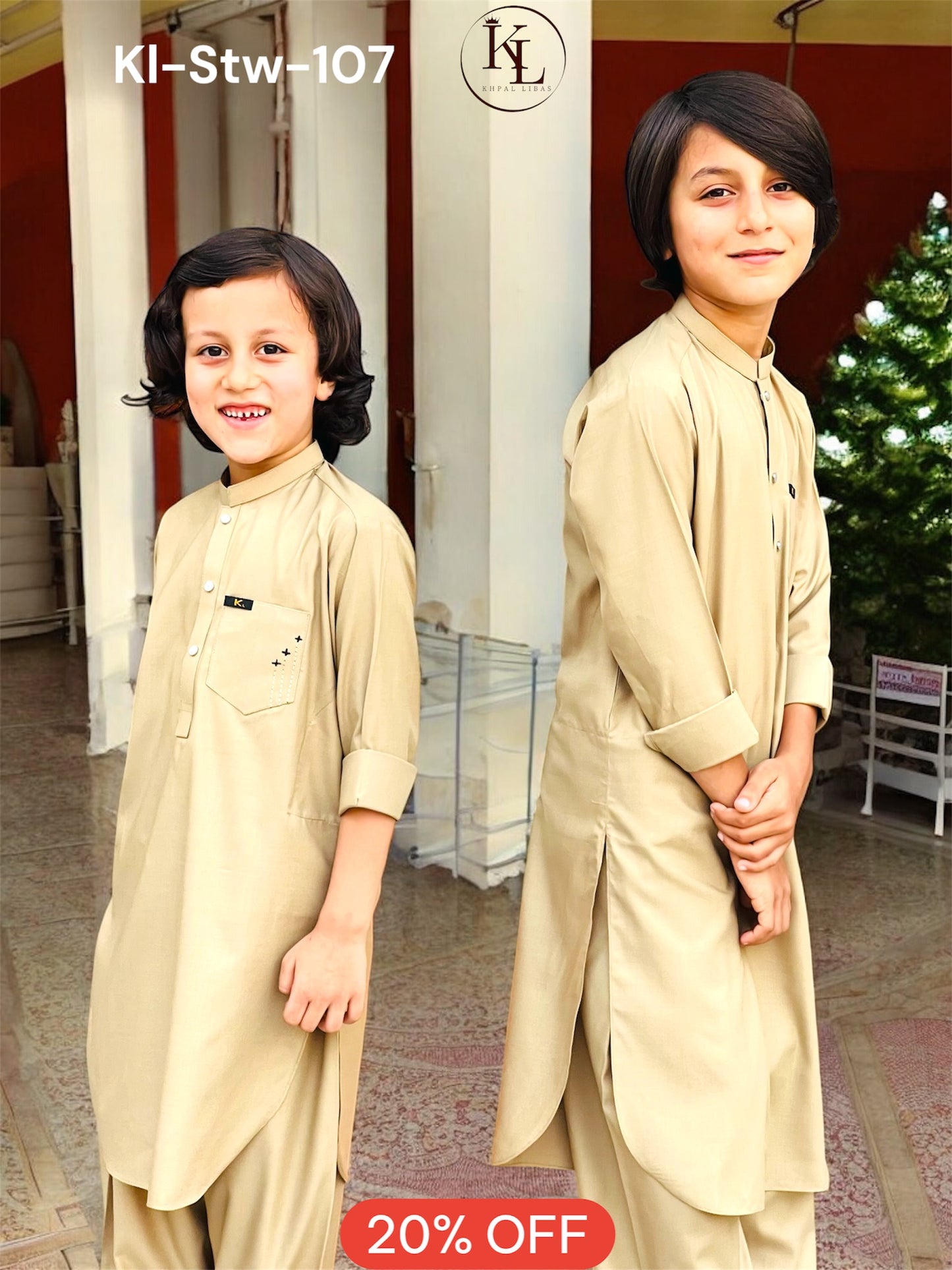 Cream Kameez and Shalwar (KL/Sww107)