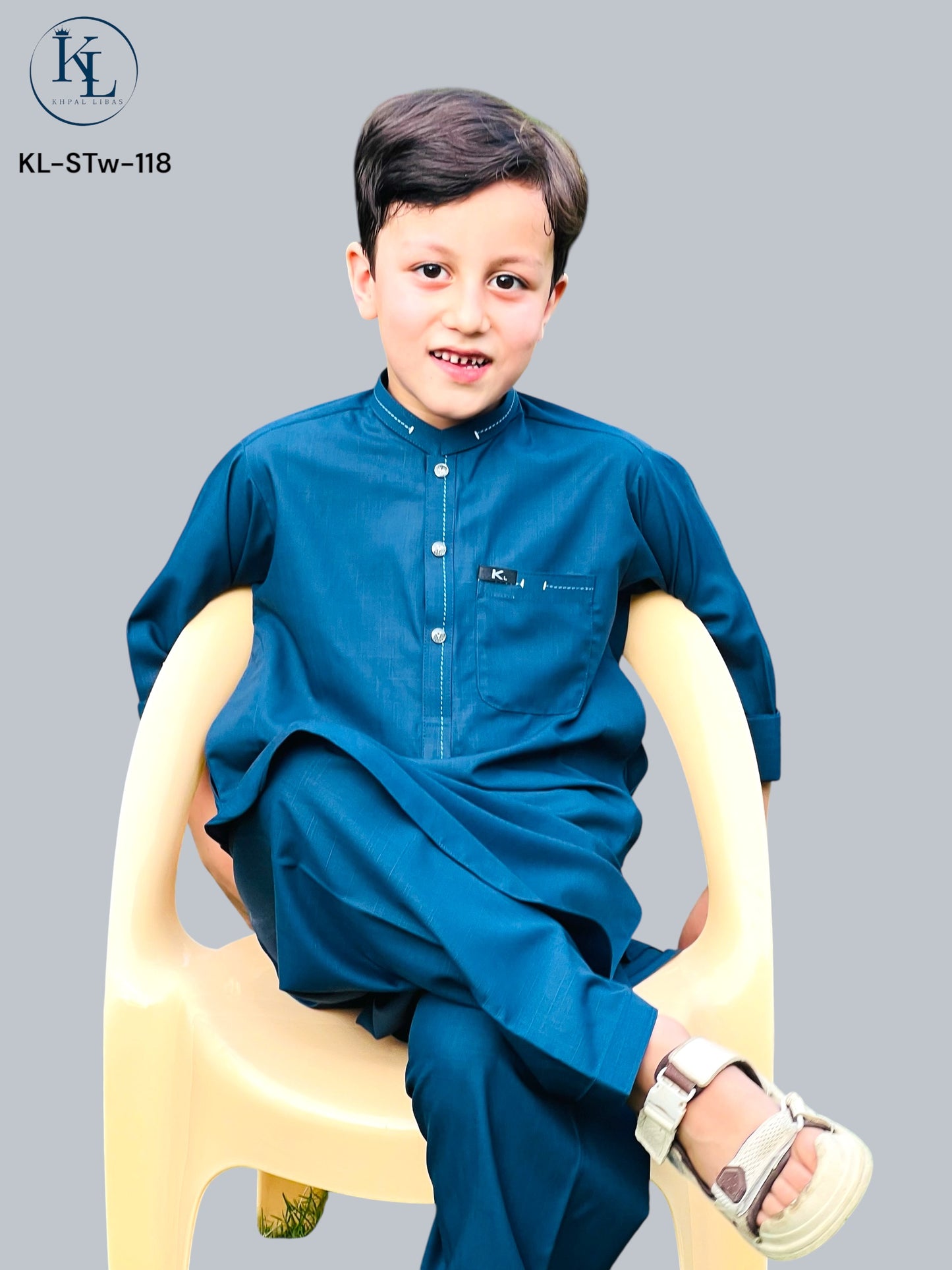 Navy Blue Kameez Shalwar(KL-STw-118)