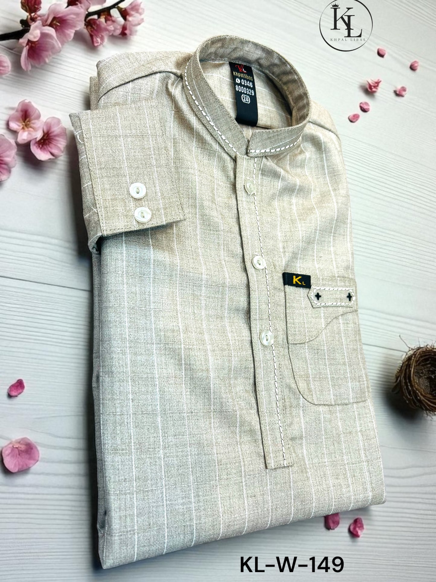 Grey Kameez and Shalwar