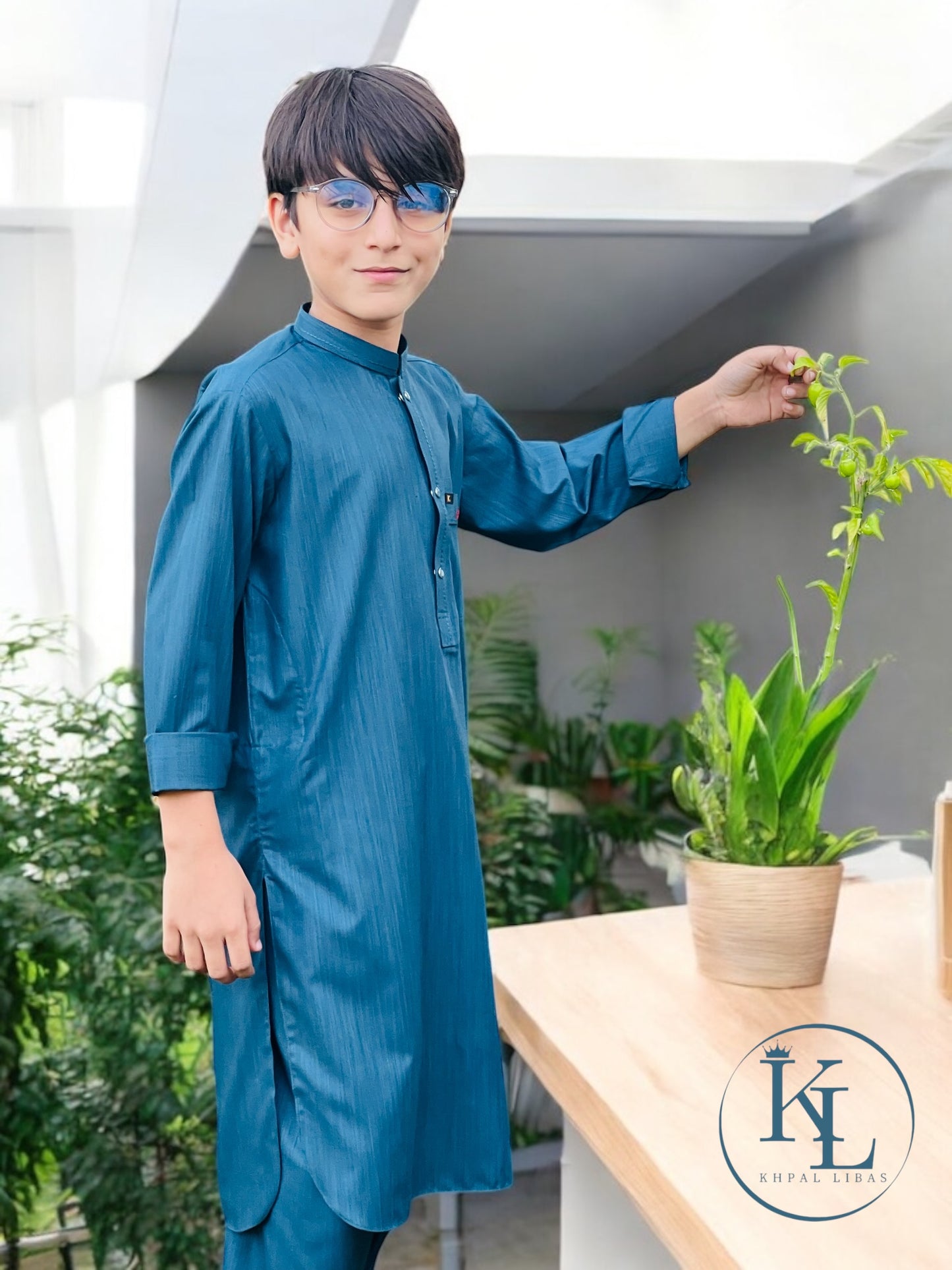 Dark Blue Kameez Shalwar(KL-SLw-142)