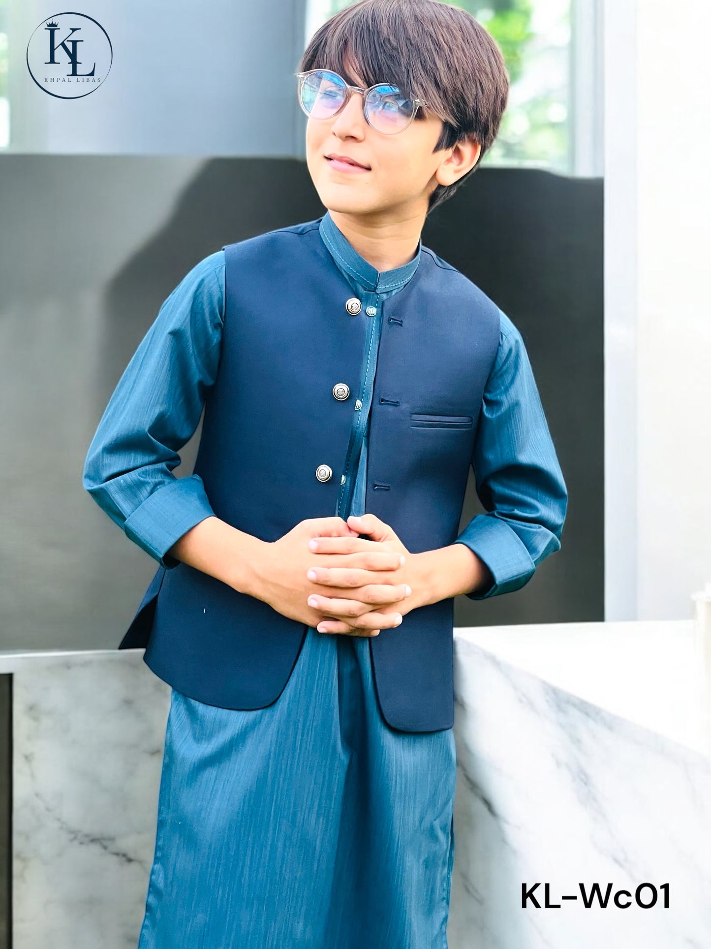 KL Blue Waistcoat(W-1)