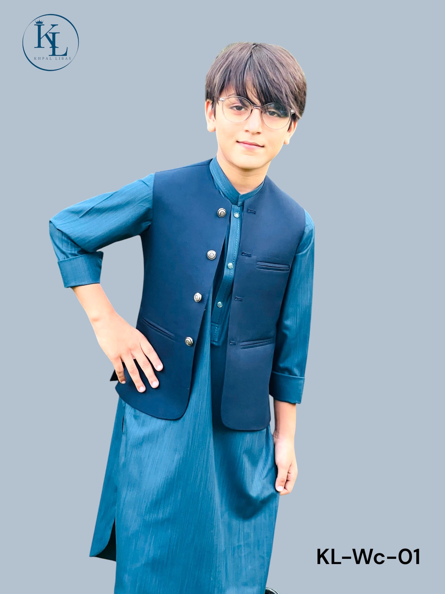 KL Blue Waistcoat(W-1)