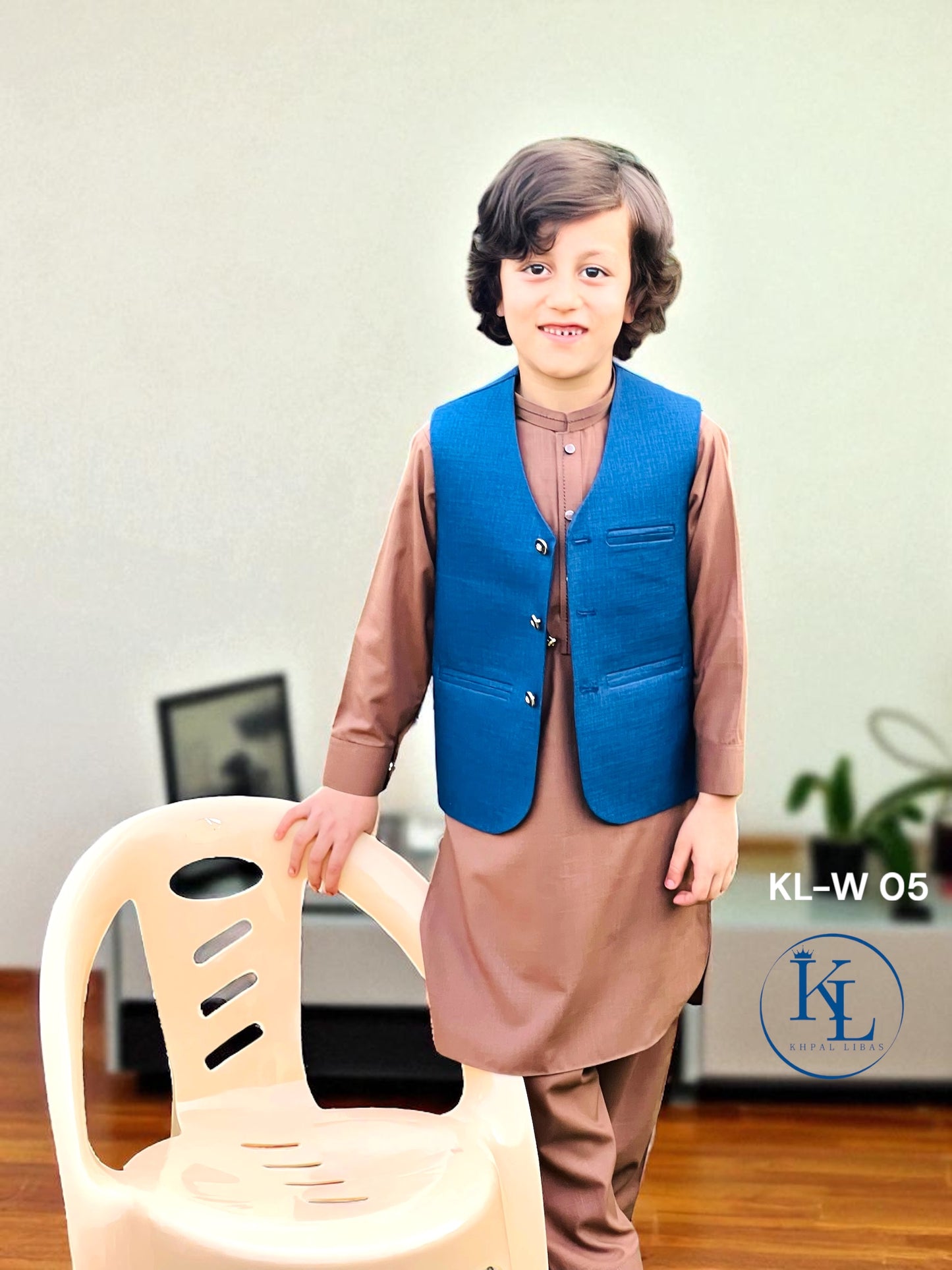 KL Dark Blue Waistcoat (W-5)