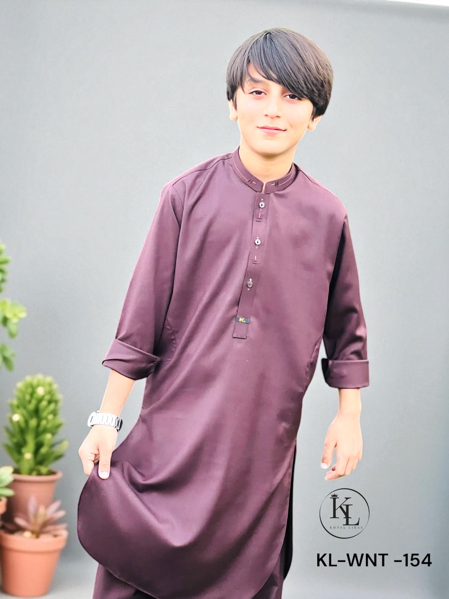 Deep Maroon Kameez and Shalwar (KL-WNT-154)