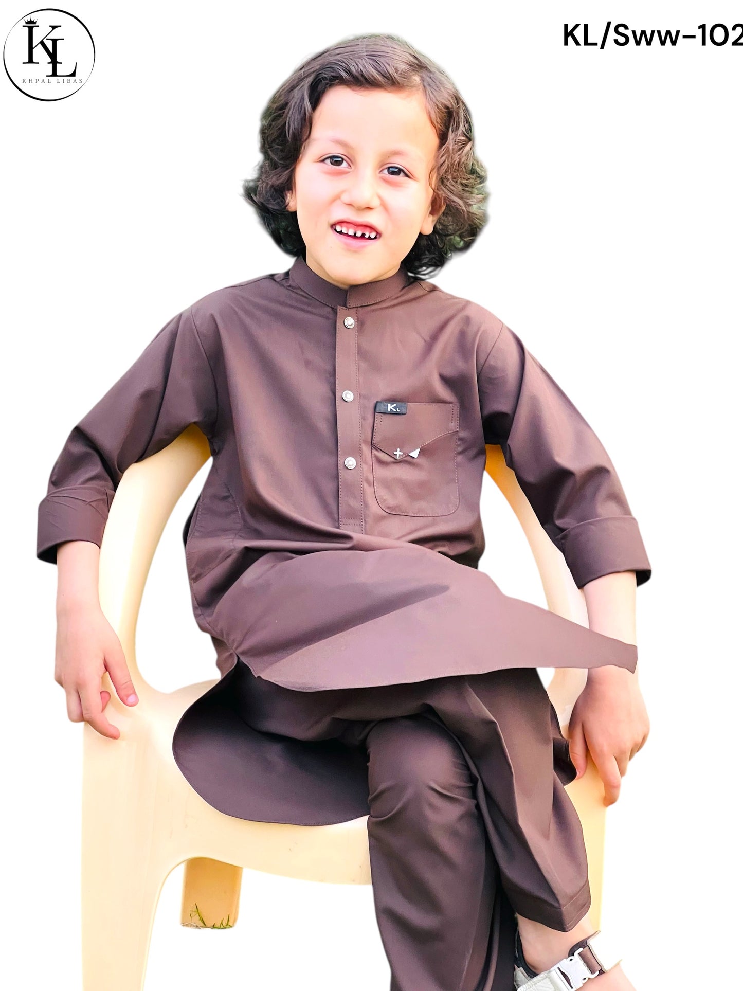 Bold Lilac Kameez and Shalwar (KL/Sww102)
