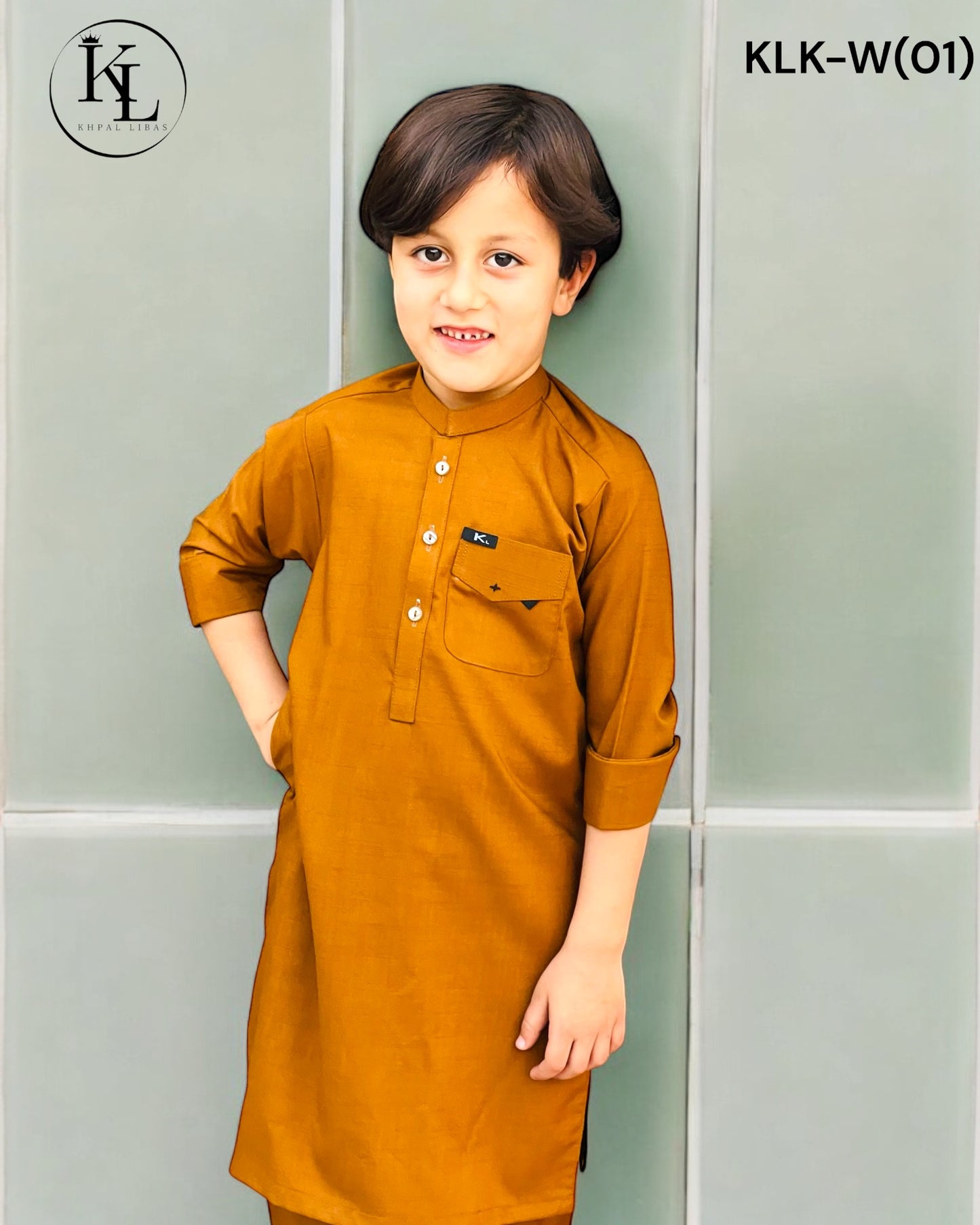 New Arrival Winter Orange Kameez Shalwar(KLKW: 0001)