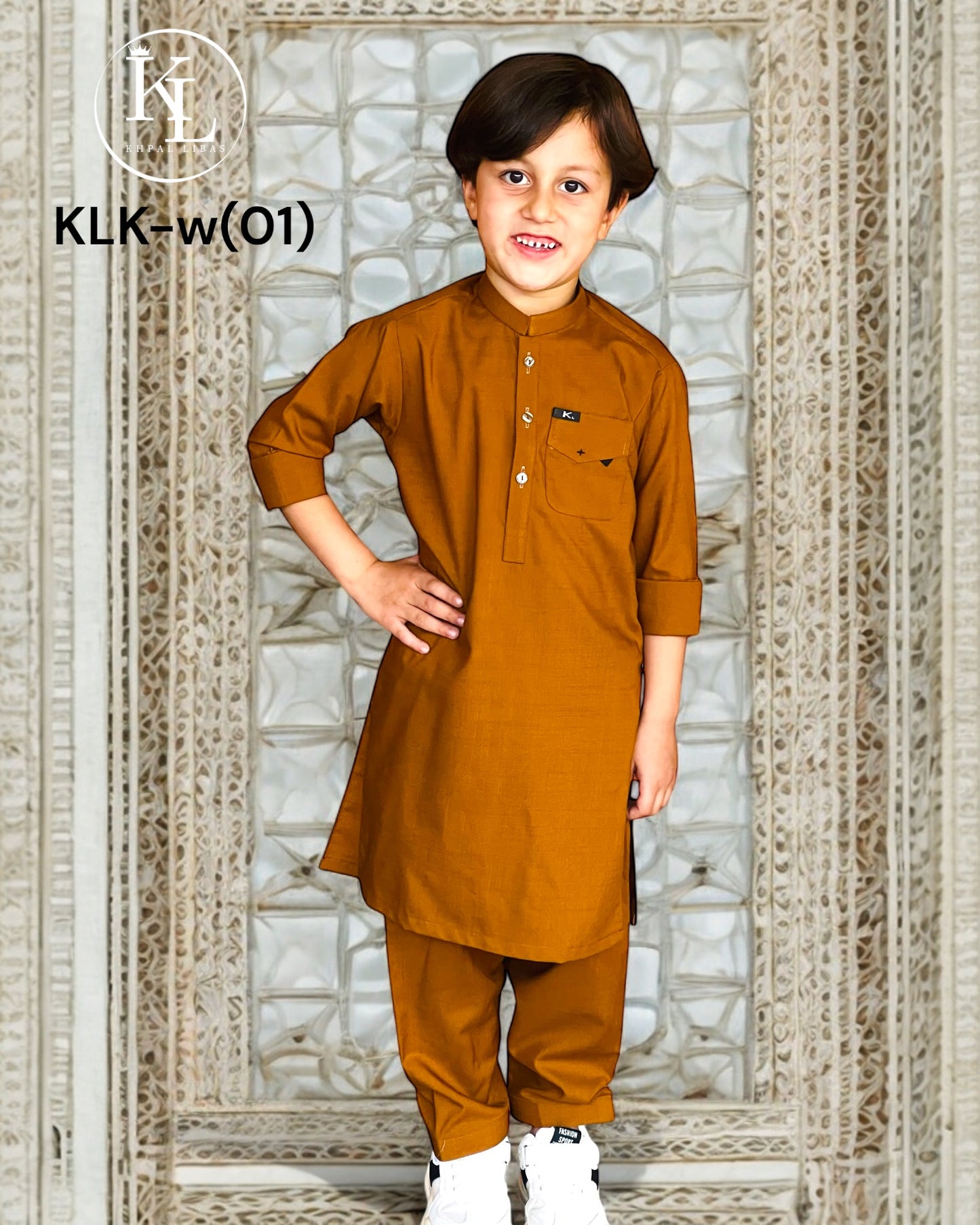 New Arrival Winter Orange Kameez Shalwar(KLKW: 0001)