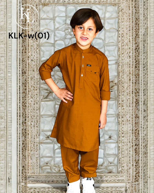 New Arrival Winter Orange Kameez Shalwar(KLKW: 0001)