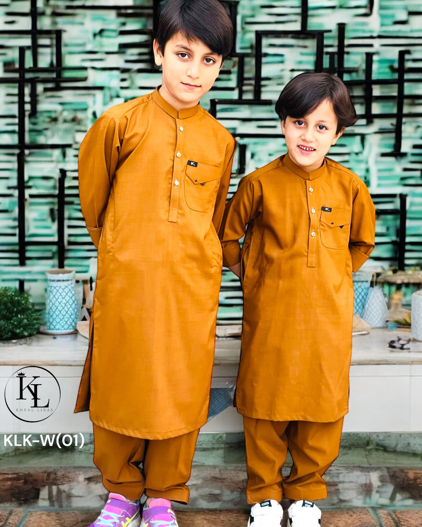 New Arrival Winter Orange Kameez Shalwar(KLKW: 0001)