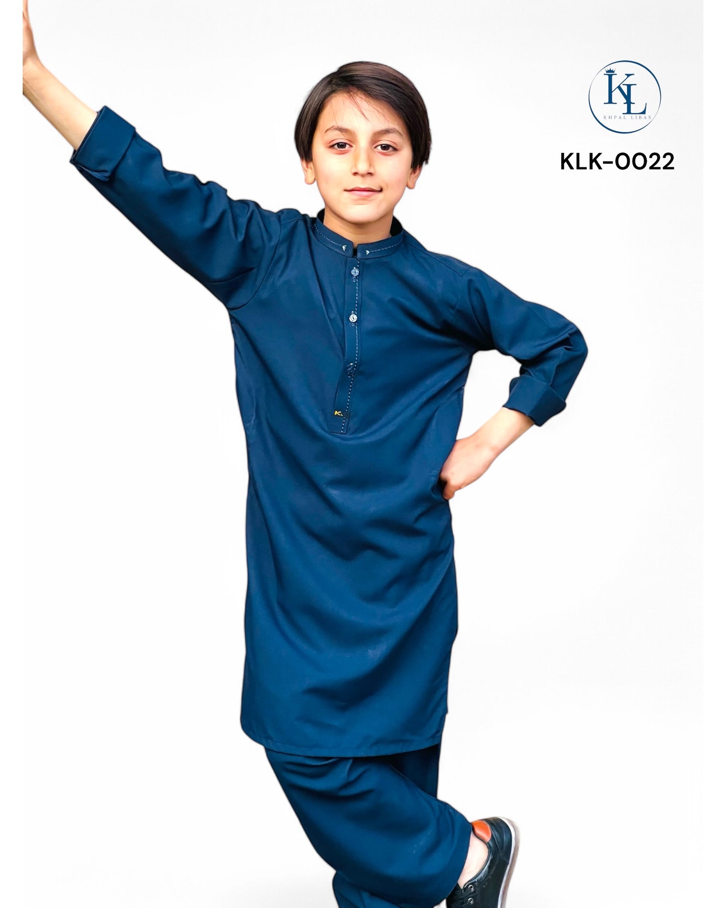 Navy Blue Kameez Shalwar(KLK: 0022)