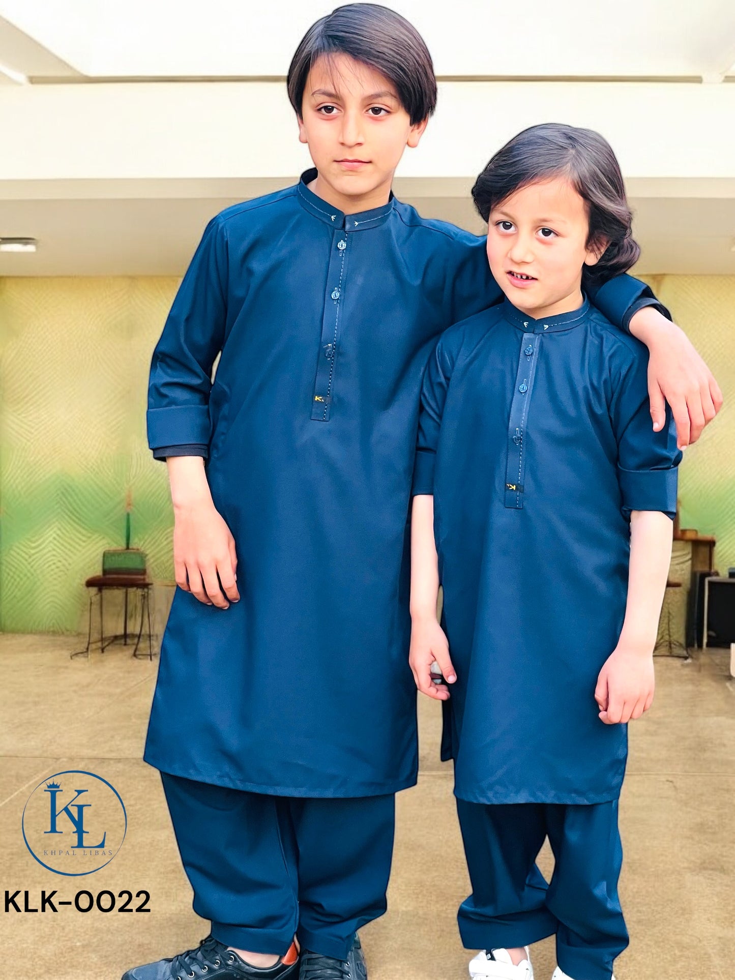 Navy Blue Kameez Shalwar(KLK: 0022)