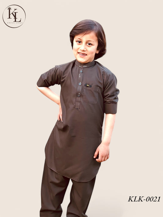Light chocolate  Kameez Shalwar(KLK: 0021)