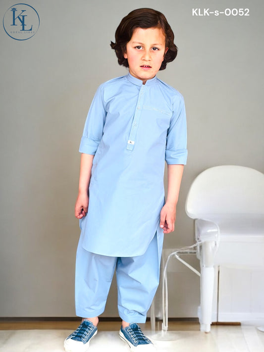 Light Sky Blue Kameez Shalwar(KLK-S-0053)