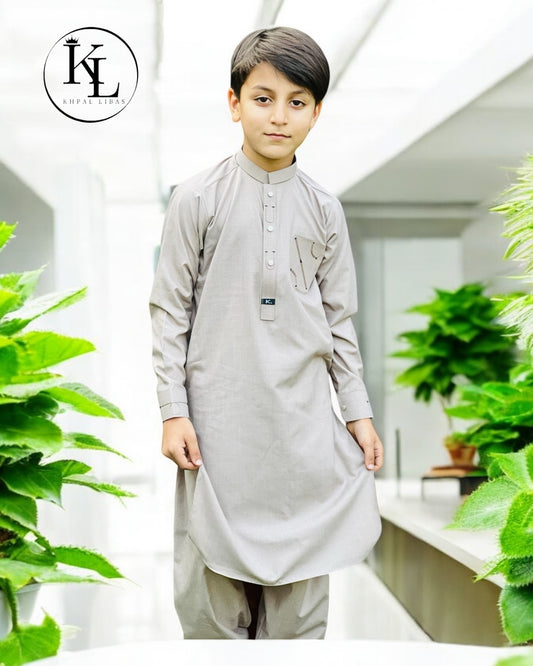 Light Silver Kameez Shalwar