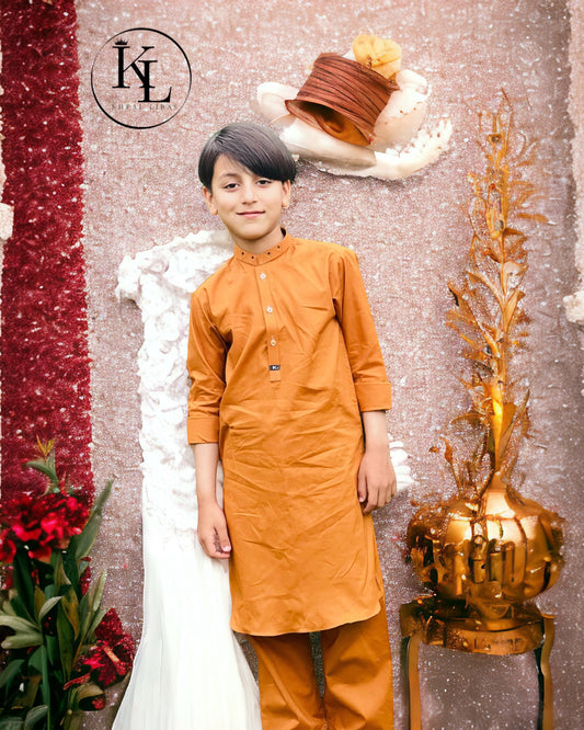 Orange  Kameez Shalwar
