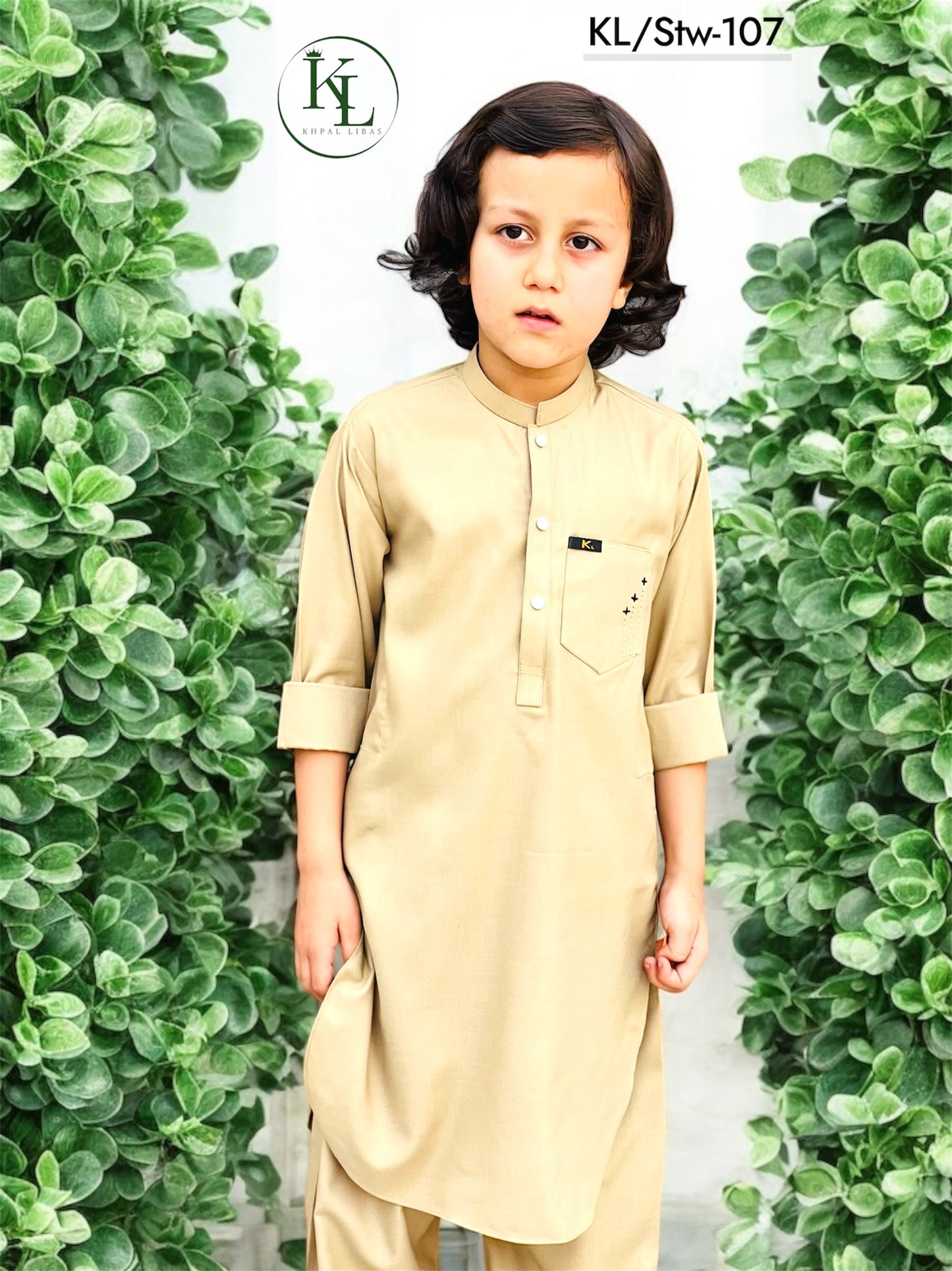 Cream Kameez and Shalwar (KL/Sww107)