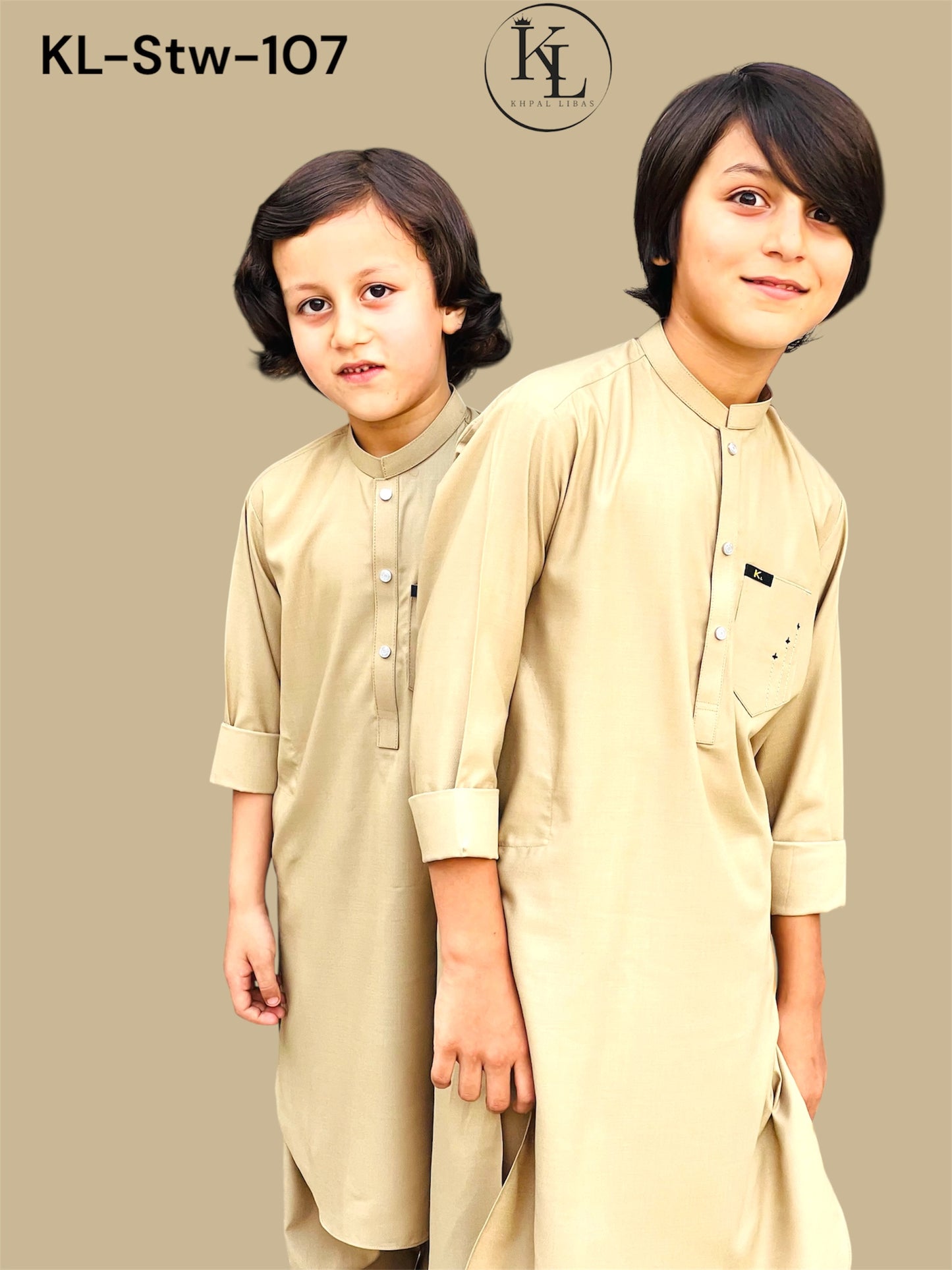 Cream Kameez and Shalwar (KL/Sww107)