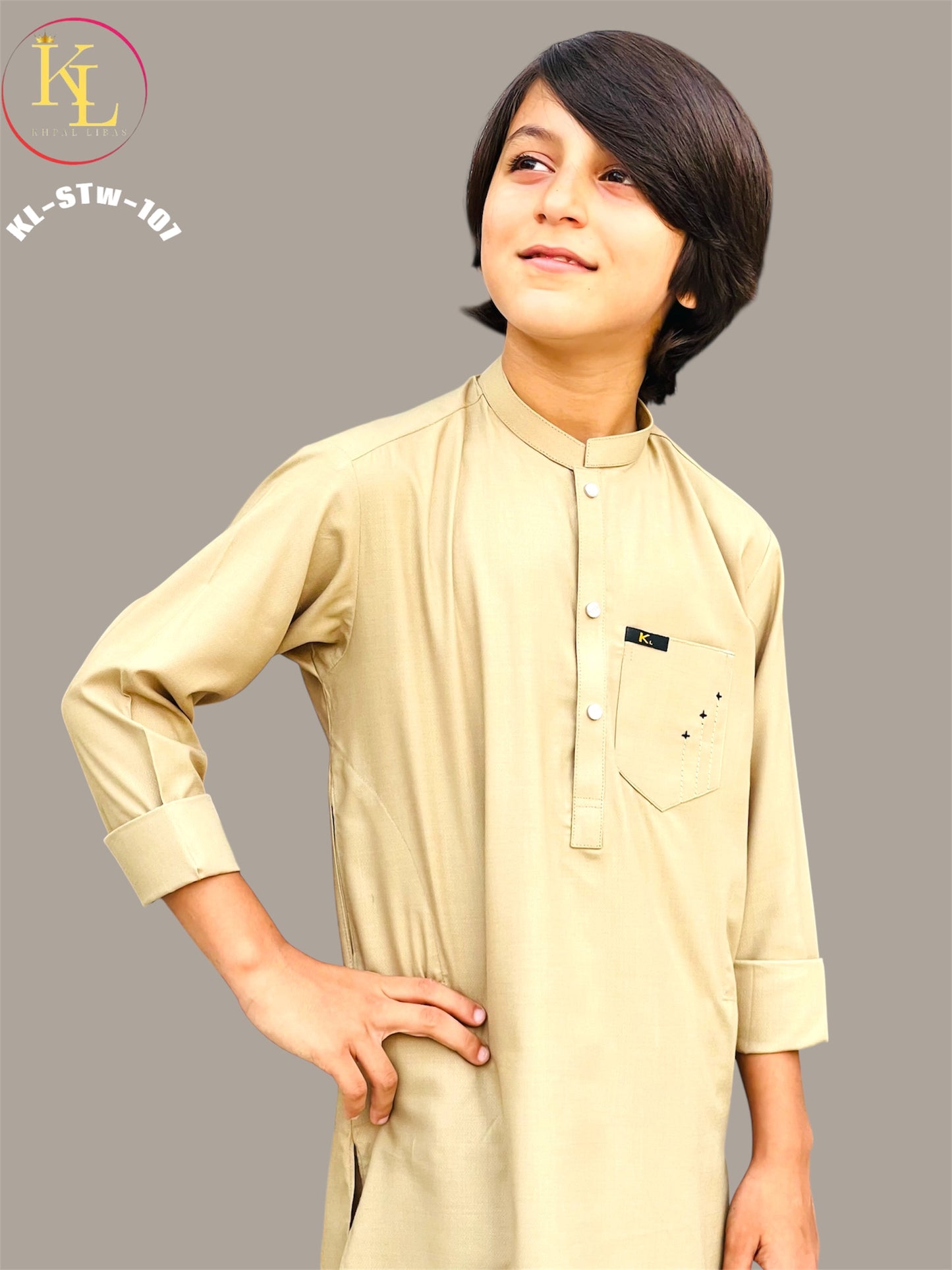 Cream Kameez and Shalwar (KL/Sww107)