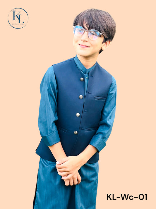 KL Blue Waistcoat(W-1)