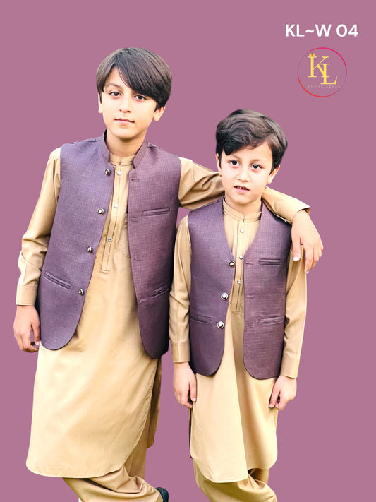 KL Dusty Plum Waistcoat(W-4)