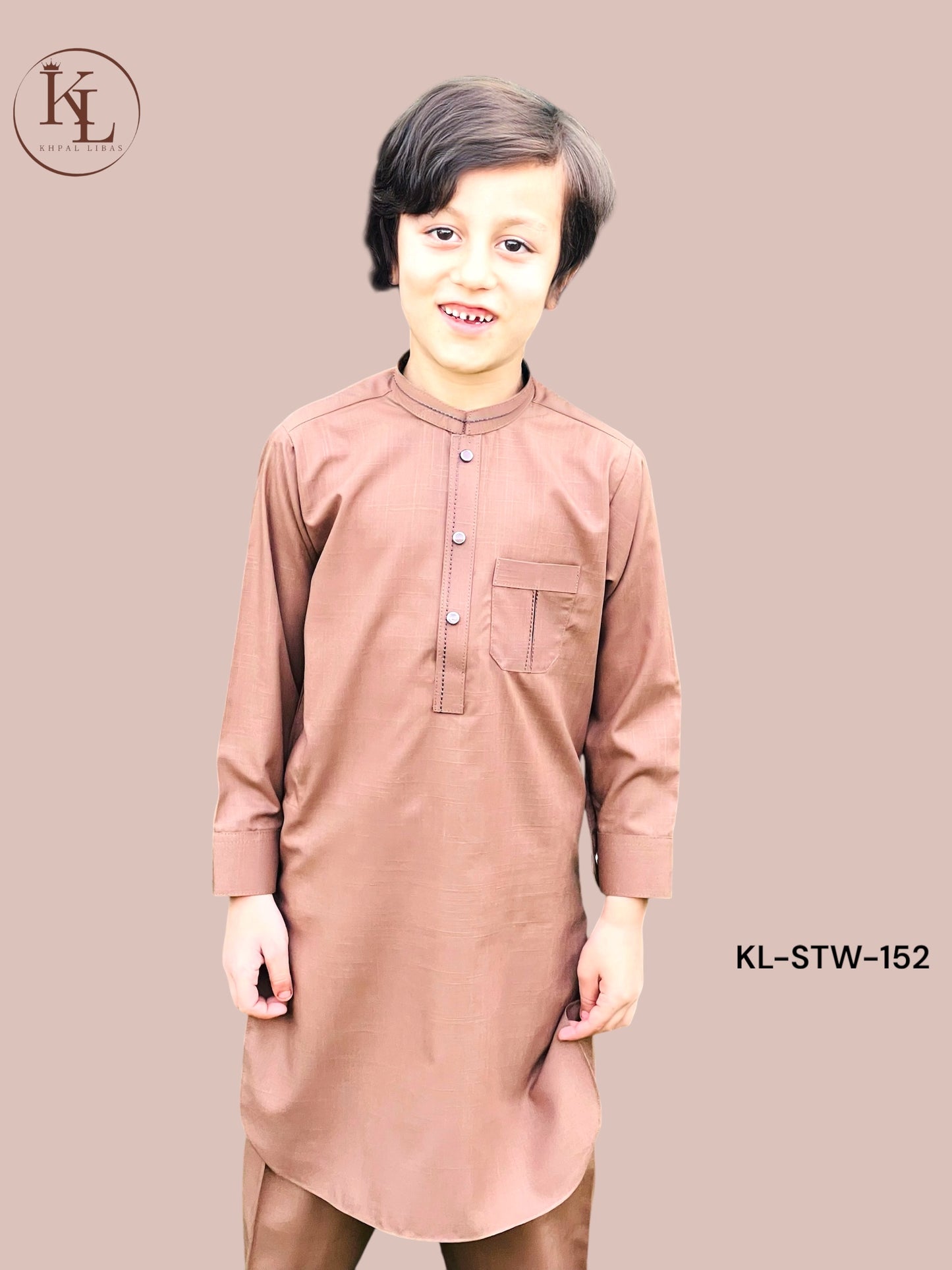 Light Brown Kameez and Shalwar (KL/SLW152)