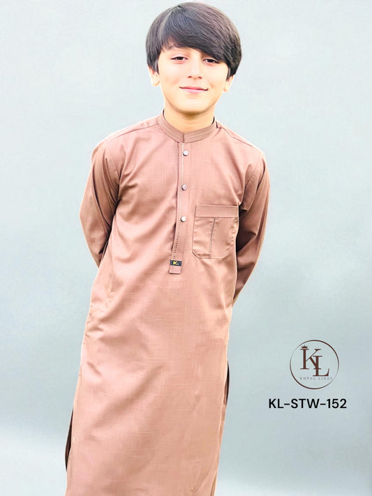 Light Brown Kameez and Shalwar (KL/SLW152)