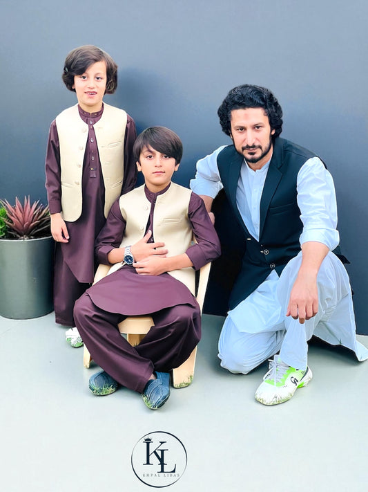 KL Light Beige Waistcoat (W-8)