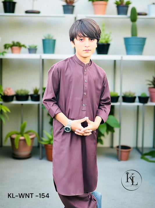 Deep Maroon Kameez and Shalwar (KL-WNT-154)