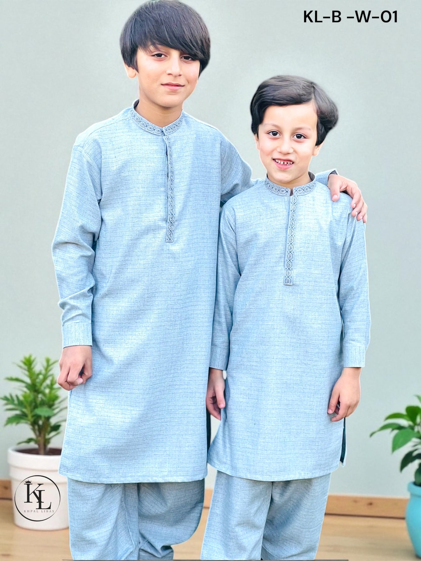 Grey Kameez and Shalwar (KL-B-W-01)